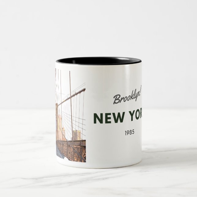 Taza Bicolor Puente de Brooklyn (Centro)