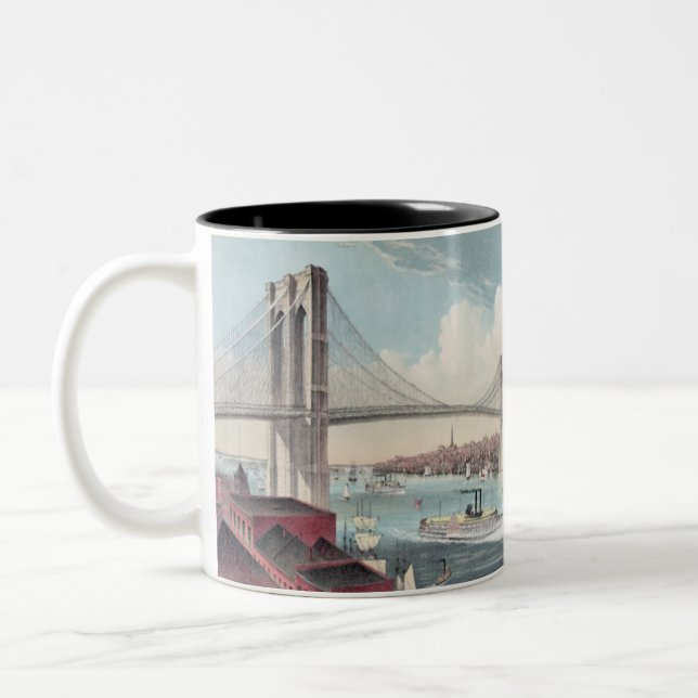 Taza Bicolor Puente de Brooklyn (Izquierda)