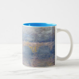 Taza Bicolor Puente de Claude Monet el   Waterloo, Londres, en