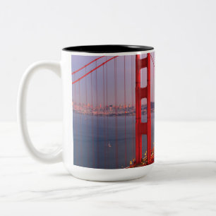 Taza Bicolor Puente de la puerta de oro tira almohada