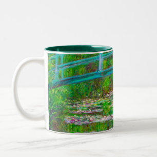 Taza Bicolor Puente japonés de Monet y los lirios de agua
