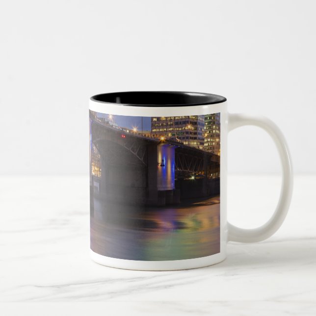 Taza Bicolor Puente Morrison sobre el río Willamette (Derecha)