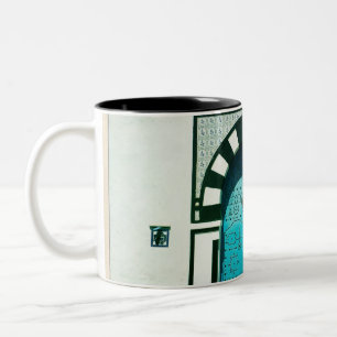 Taza Bicolor Puerta azul tunecina