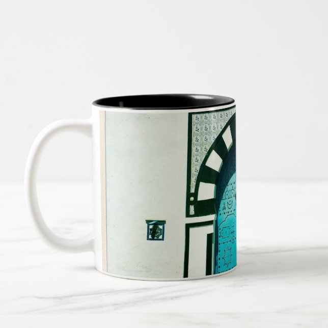 Taza Bicolor Puerta azul tunecina (Izquierda)