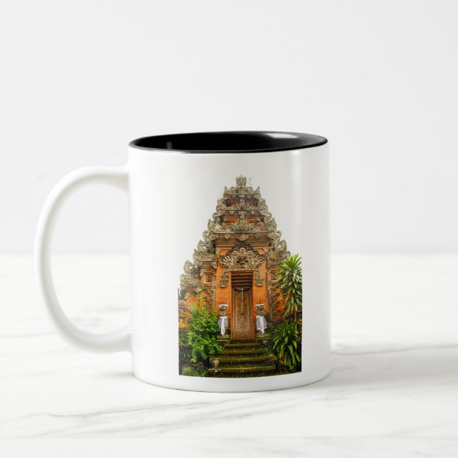 Taza Bicolor Puerta de Orante en Ubud, Bali, Indonesia (Izquierda)