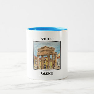 Taza Bicolor Puerta del Arzegetis de Atenas, Atenas, Grecia