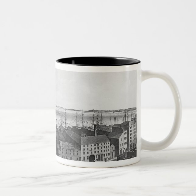 Taza Bicolor Puerto de Boston, 1854 (Derecha)