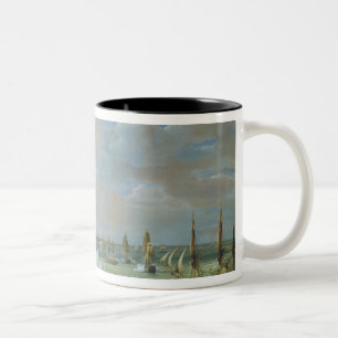Taza Bicolor Puerto de Cherbourg, 1822