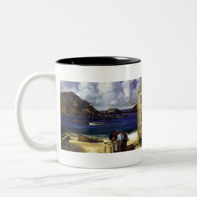 Taza Bicolor Puerto de Monhegan - George Bellows - 1913 (Izquierda)