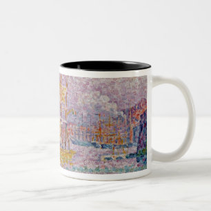 Taza Bicolor Puerto en Marsella, c.1906