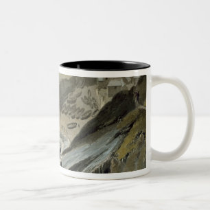 Taza Bicolor Puerto Looe, Cornualles, 'de un viaje alrededor de
