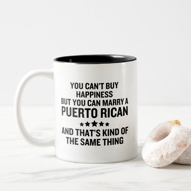 Taza Bicolor Puerto Rico (Con donut)