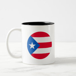 Taza Bicolor Puerto Rico Flag