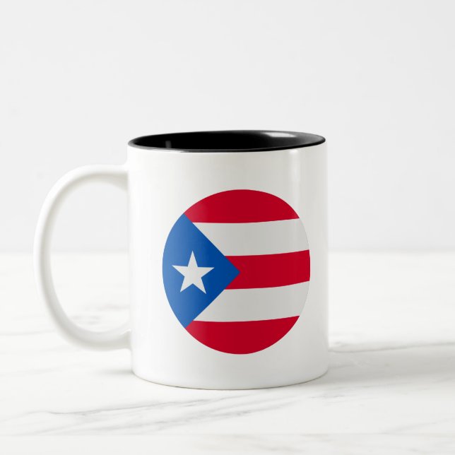 Taza Bicolor Puerto Rico Flag (Izquierda)