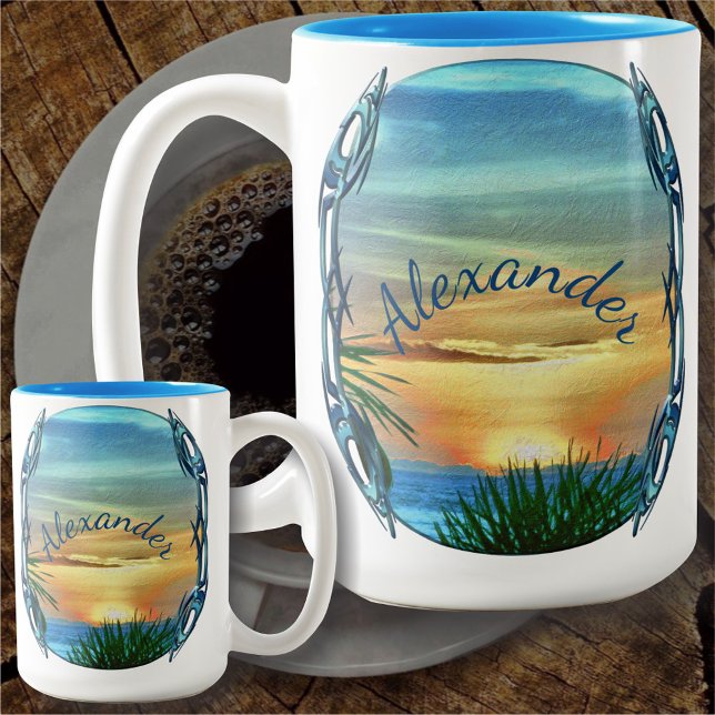 Taza Bicolor Puerto Sunset 1557 (Subido por el creador)
