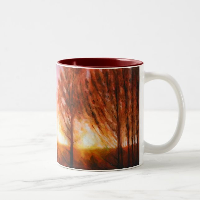 Taza Bicolor Puesta del sol del pleno verano (Derecha)