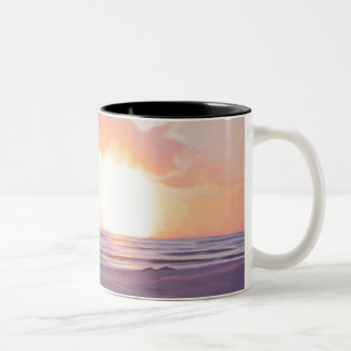 Taza Bicolor Puesta del sol romántica