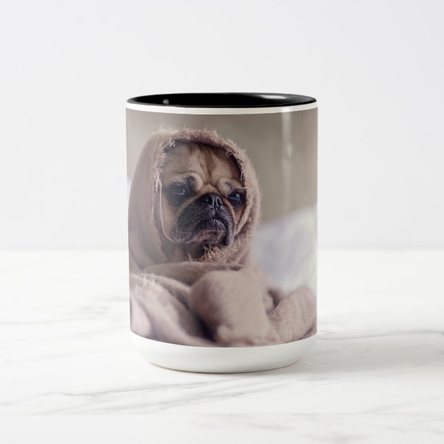 Taza Bicolor Pug (Centro)