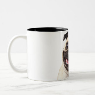 Taza Bicolor pug mug