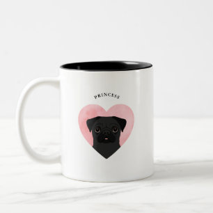 Taza Bicolor Pug Mugs