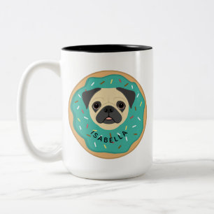 Taza Bicolor Pug Mugs