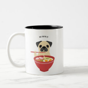 Taza Bicolor Pug Mugs
