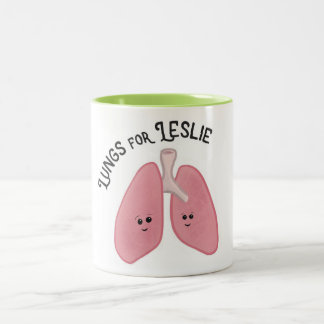 Taza Bicolor Pulmones para Leslie