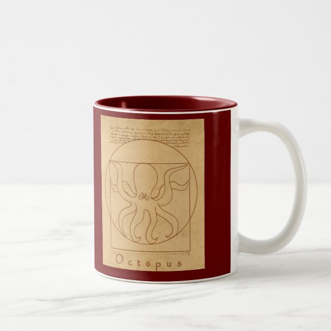 Taza Bicolor Pulpo Divertido (Derecha)