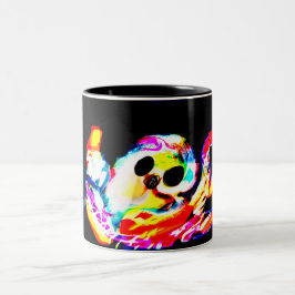 Taza Bicolor Pulpo luminoso verano