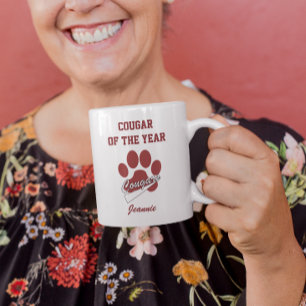 Taza Bicolor Puma del marrón divertido del año