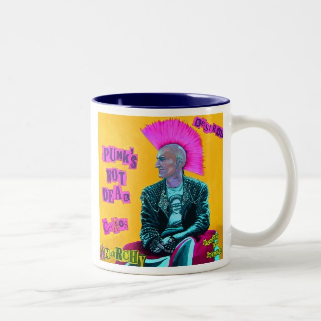Taza Bicolor Punk Inglaterra 1977 (Derecha)