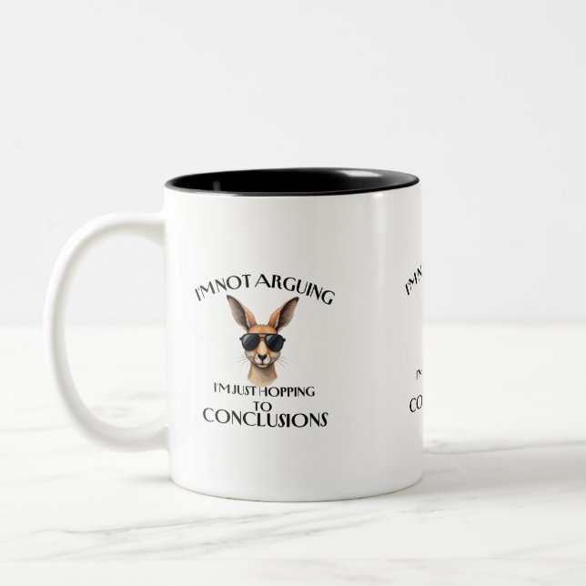 Taza Bicolor punto final del canguro (Izquierda)