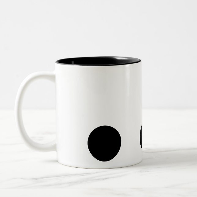 Taza Bicolor Punto mínimo 3 de polka (Izquierda)