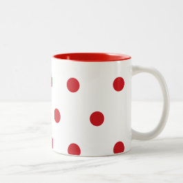 Taza Bicolor Puntos de la cereza