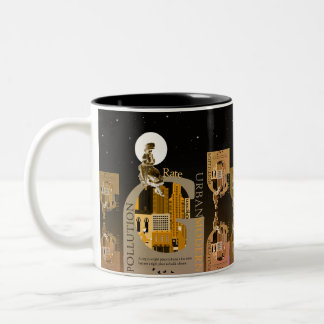 Taza Bicolor Puntos de vista sobre la vida en la ciudad