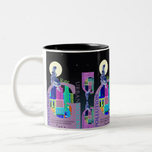 Taza Bicolor Puntos de vista sobre la vida en la ciudad