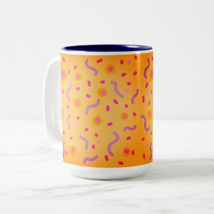 Taza Bicolor Puntos y líneas 
