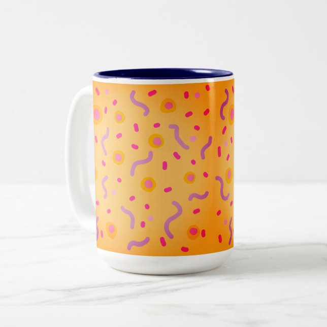 Taza Bicolor Puntos y líneas  (Anverso izquierdo)