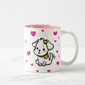 Taza Bicolor puppy cup