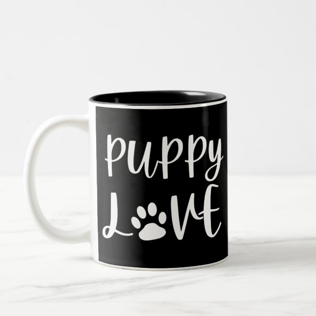 Taza Bicolor Puppy Love (Izquierda)