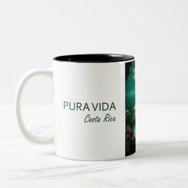 Taza Bicolor Pura Vida Costa Rica Turtle Coffee Mug