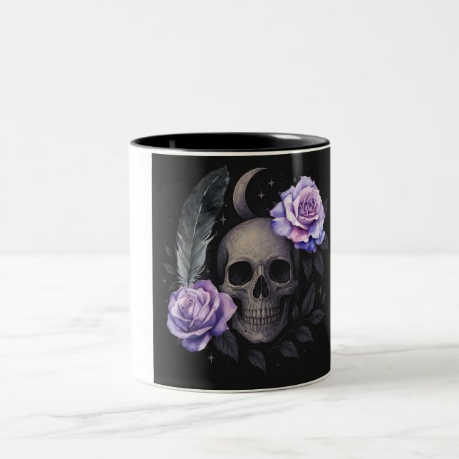 TAZA BICOLOR PURPLE SKULL (Centro)