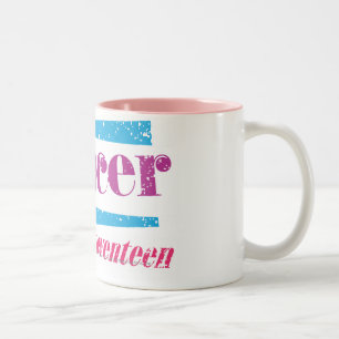 Taza Bicolor Púrpura del cáncer