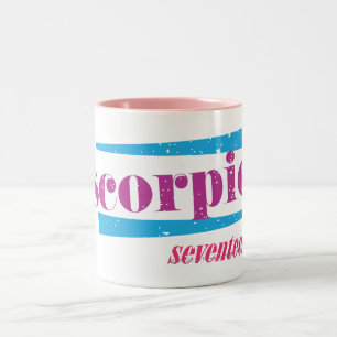 Taza Bicolor Púrpura del escorpión