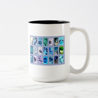 Taza Bicolor Pustenblütenblau
