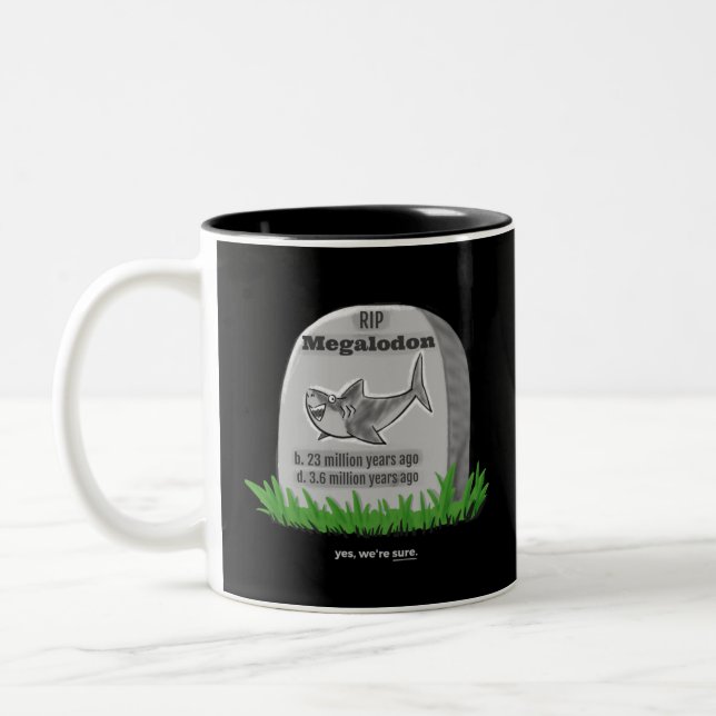 Taza Bicolor QEPD Megalodon (Izquierda)