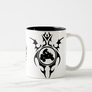 Taza Bicolor quads tribales