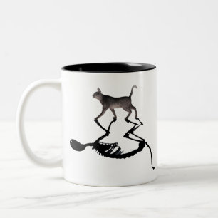 Taza Bicolor Quantum Schrodinger Cat