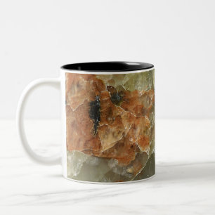 Taza Bicolor Quartz naranja, negro y transparente
