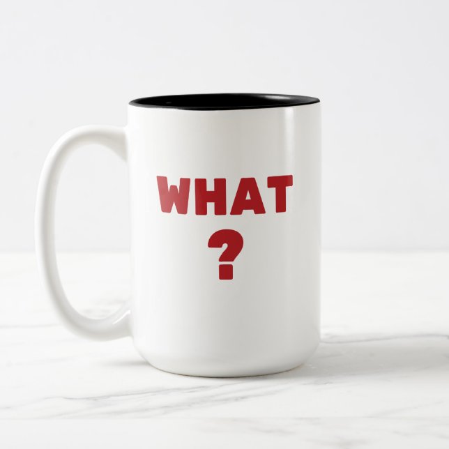Taza Bicolor ¿Qué? (Izquierda)